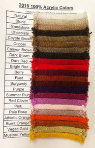 color swatches beanies fabric colors