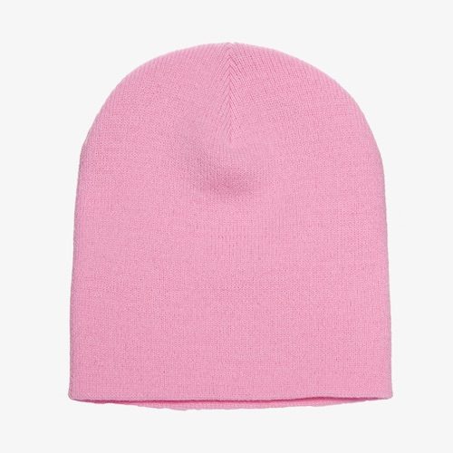 yupoong_1500KC_knit_beanie_skully yupoong knit beanie 1500KC pink
