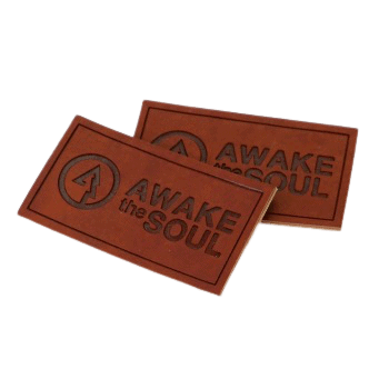 custom leather patches with brand logo