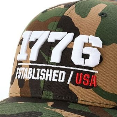 embroidery on camo hats