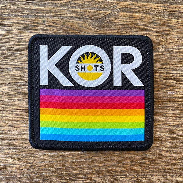 custom woven patches for kor shots