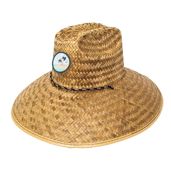original lifeguard straw hats with patch