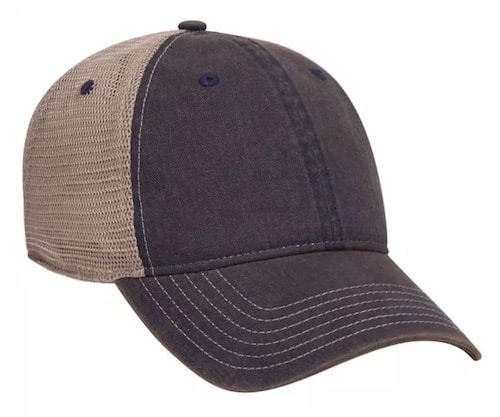 vintage trucker hats style with mesh back